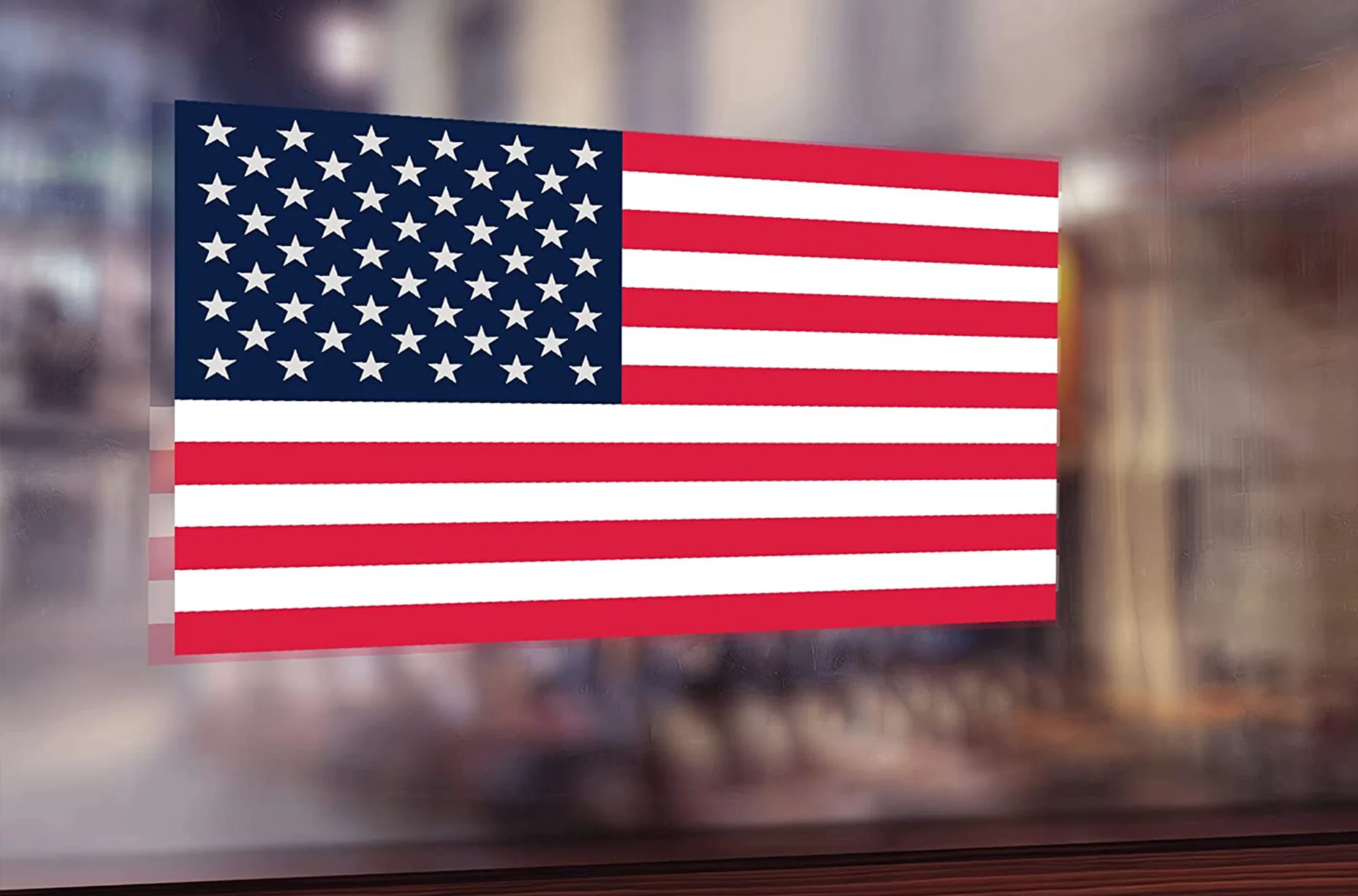 3 x American Flag Vinyl Decals - Image 3