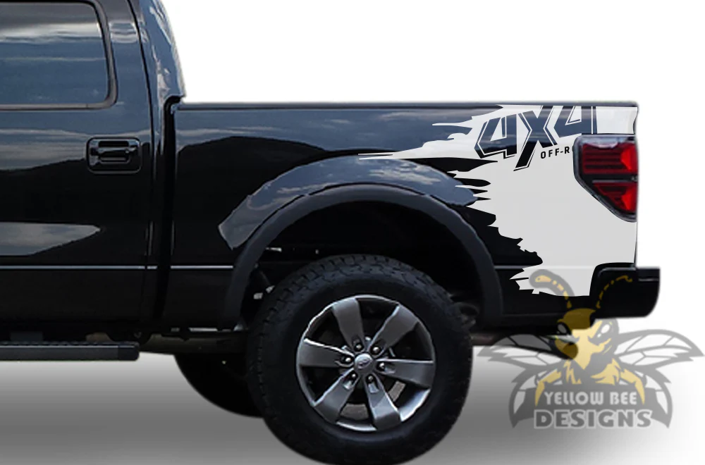 4x4 Bed Graphics Vinyl Decals Compatible with Ford F150 Super Crew Cab 5.5'' - Image 3