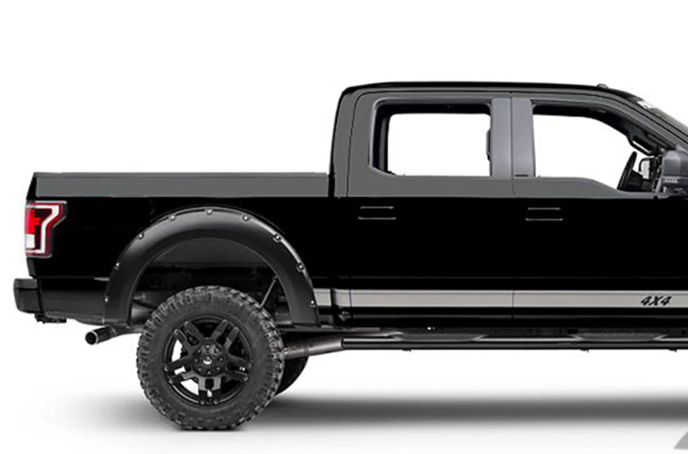 4X4 Side Stripes Graphics Vinyl Decals Compatible with Ford F150 Super Crew Cab 5.5''