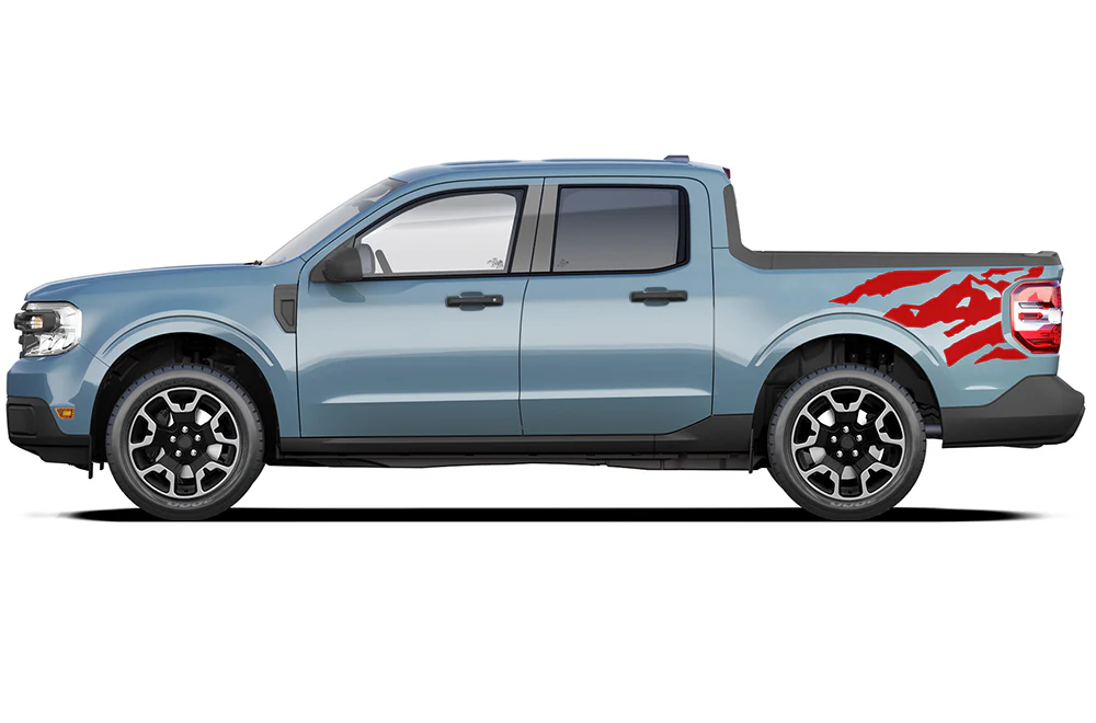 Adventure Bed Side Graphics Vinyl Decals Compatible with Ford Maverick - Image 3