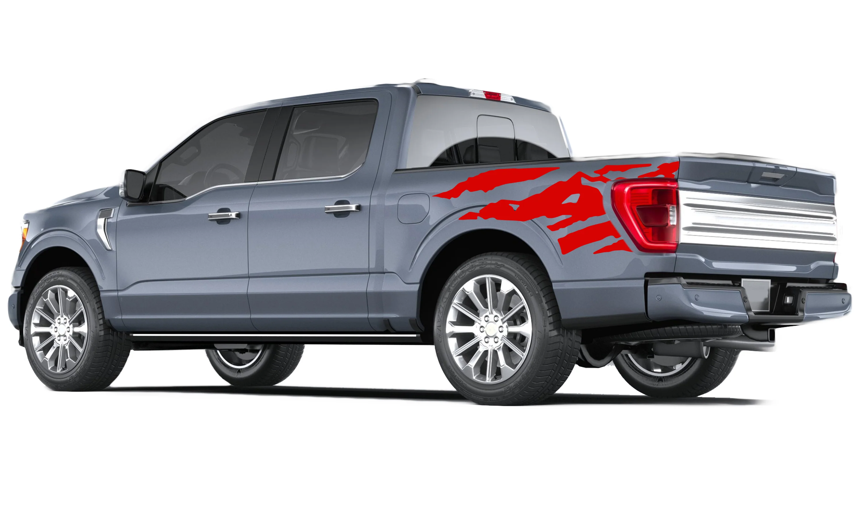 Adventure Mountain Bed Side Vinyl Graphics Decals Compatible with Ford F150 - Image 3