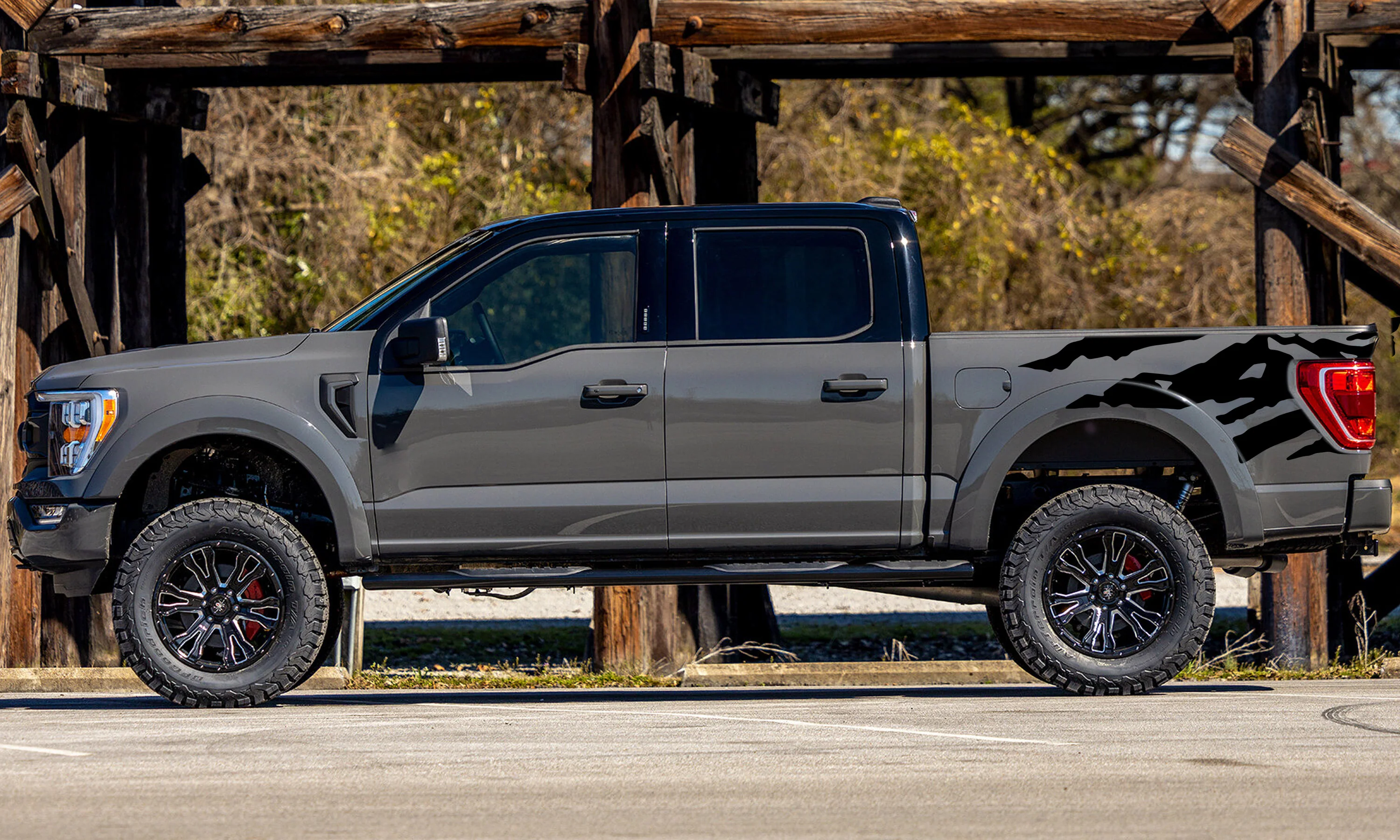 Adventure Mountain Bed Side Vinyl Graphics Decals Compatible with Ford F150 - Image 4