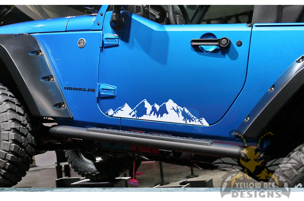 Adventure Mountain Graphics Vinyl Decal Compatible with Jeep JK Wrangler 2007-2018 - Image 3