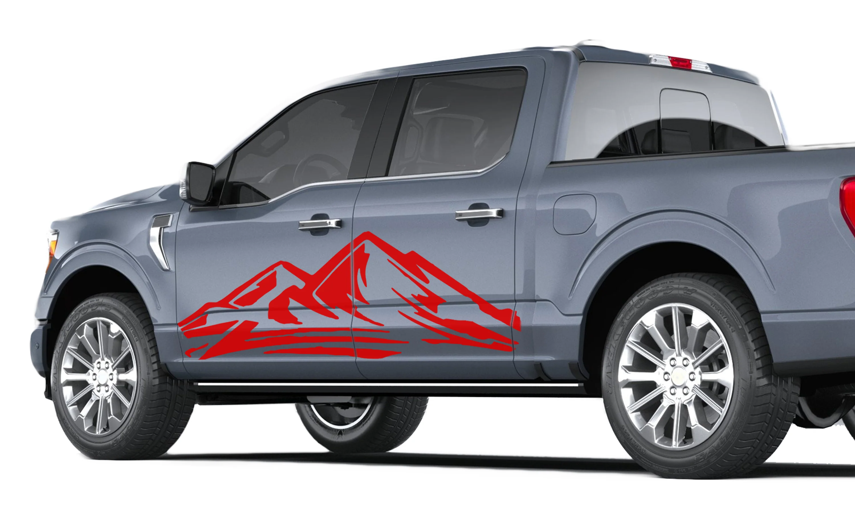Adventure Mountain Side Door Vinyl Graphics Decals Compatible with Ford F150 - Image 4