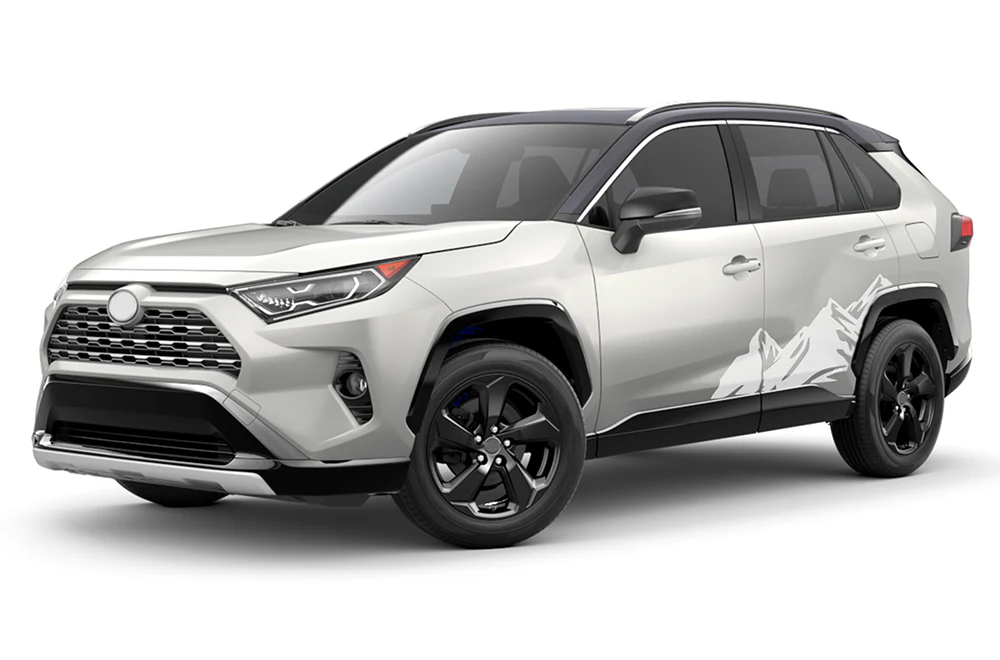 Adventure Mountain Side Graphics Vinyl Decals Compatible with Toyota RAV4 - Image 3