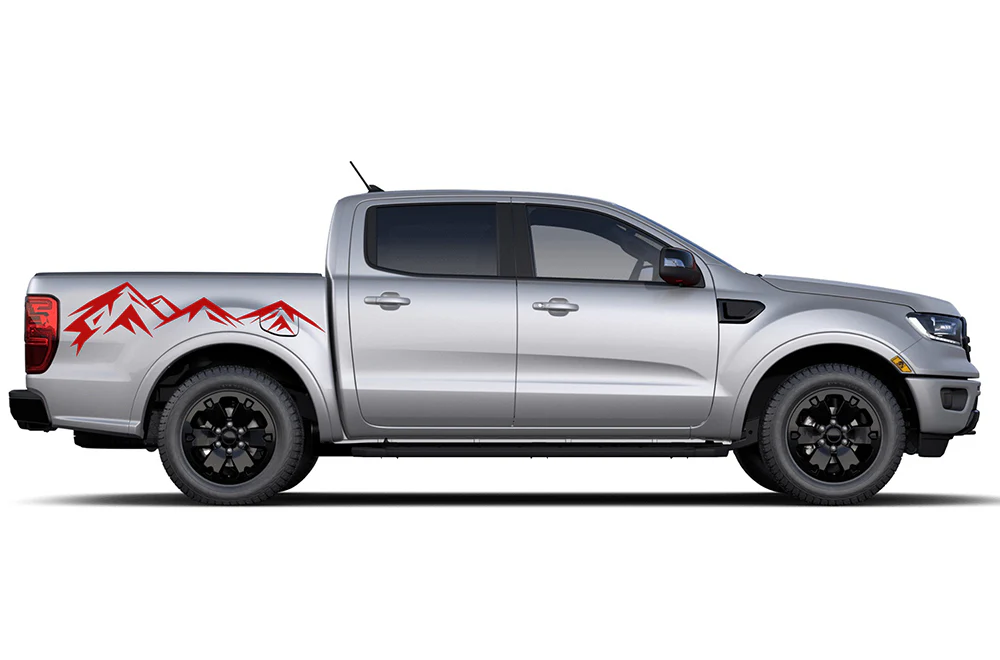 Adventure Mountains Bed Vinyl Decals Compatible with Ford Ranger - Image 3