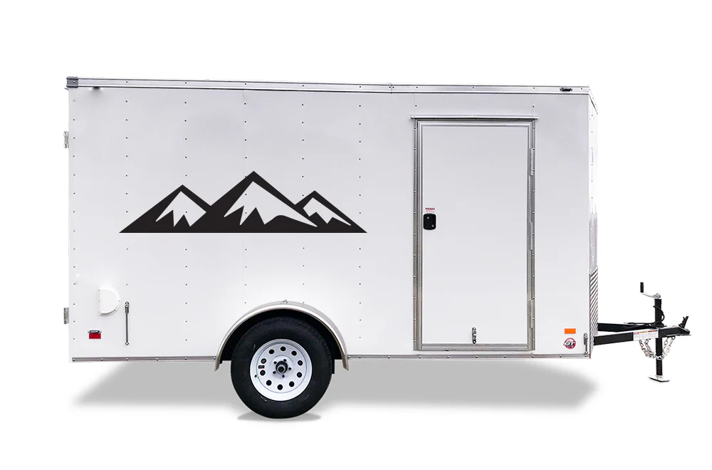 Adventure Mountains Decals, Graphics For RV, Trailer Hauler, Camper, Motor-Ηome, Caravan