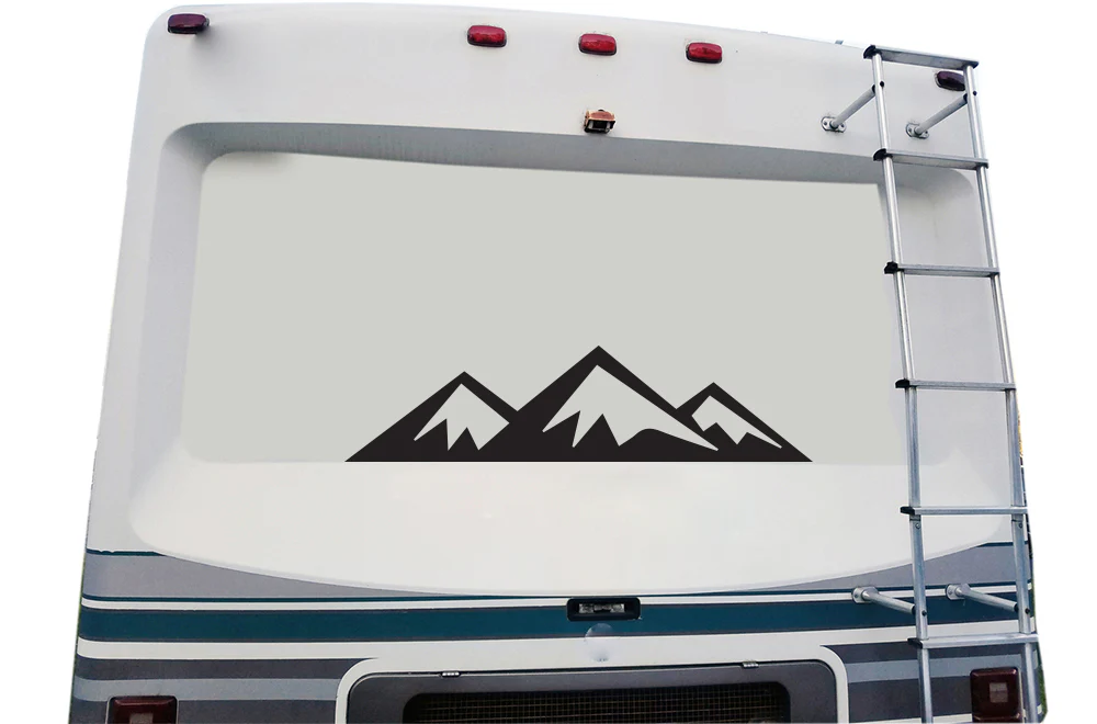 Adventure Mountains Decals, Graphics For RV, Trailer Hauler, Camper, Motor-Ηome, Caravan - Image 3