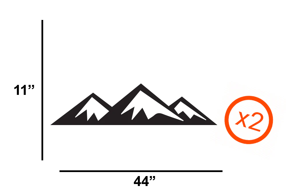Adventure Mountains Decals, Graphics For RV, Trailer Hauler, Camper, Motor-Ηome, Caravan - Image 6