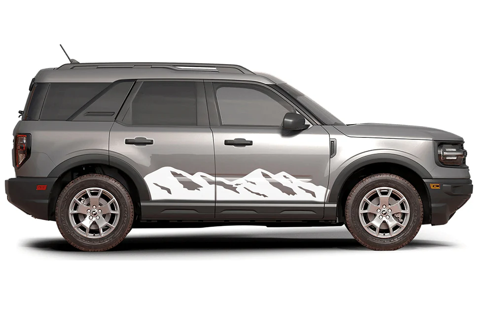 Adventure Mountains Graphics Vinyl Decals Compatible with Ford Bronco Sport - Image 2