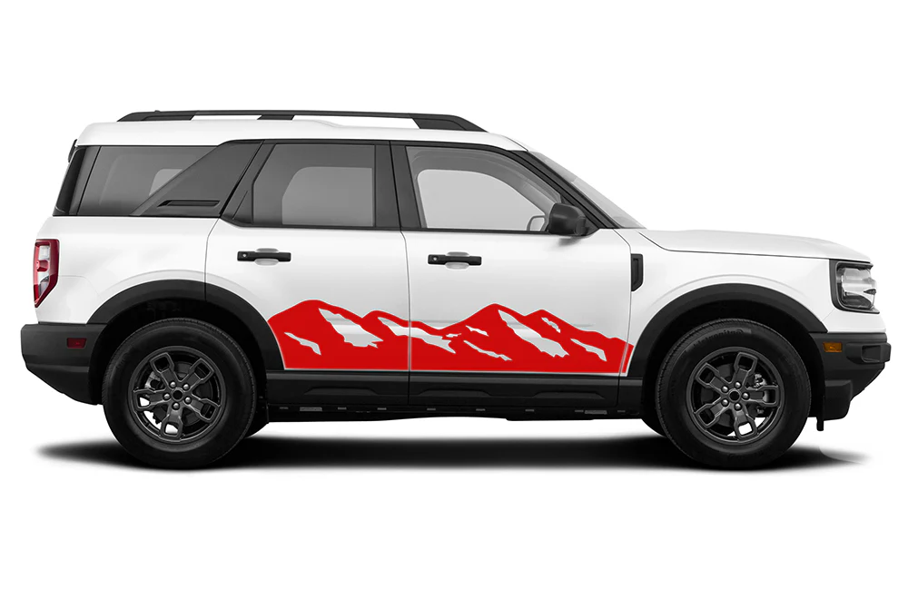 Adventure Mountains Graphics Vinyl Decals Compatible with Ford Bronco Sport - Image 3