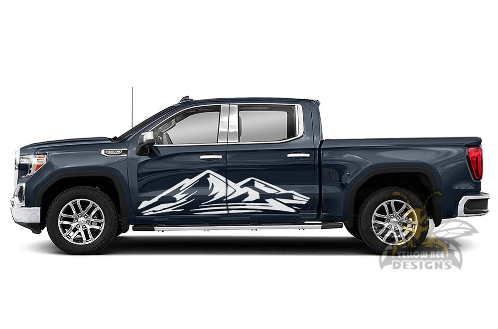 Adventure side doors Graphics Vinyl Decals Compatible with GMC Sierra Crew Cab - Image 2