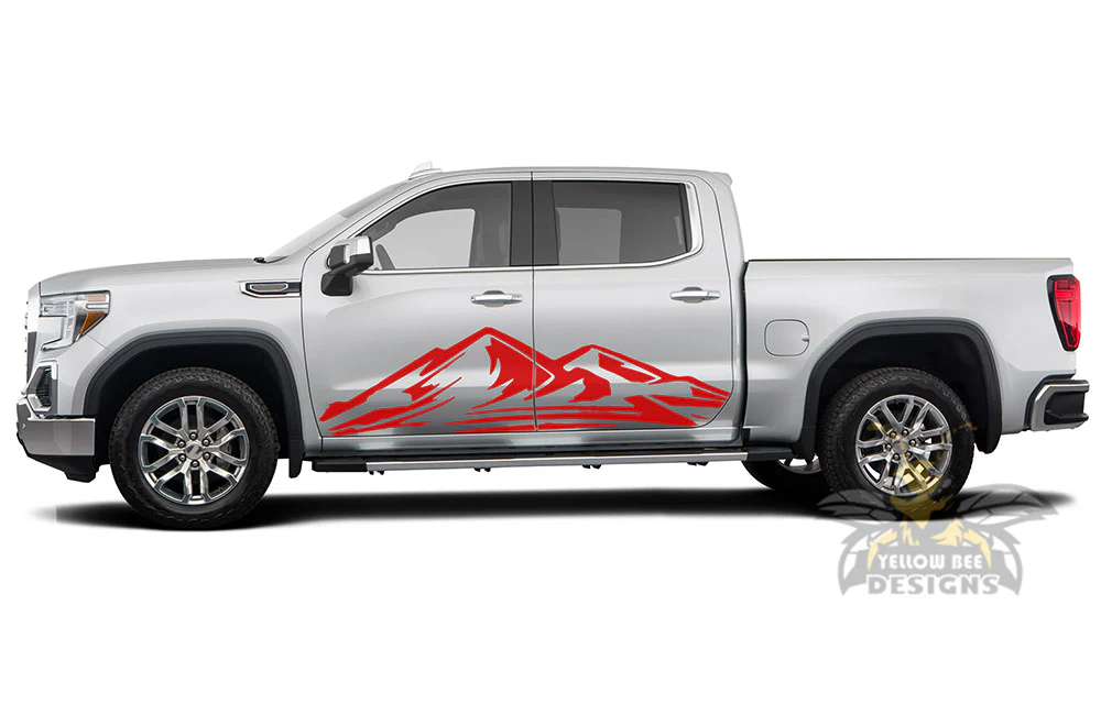 Adventure side doors Graphics Vinyl Decals Compatible with GMC Sierra Crew Cab - Image 3