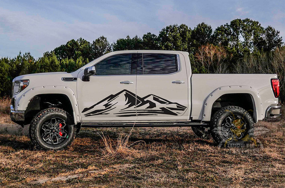 Adventure side doors Graphics Vinyl Decals Compatible with GMC Sierra Crew Cab - Image 4