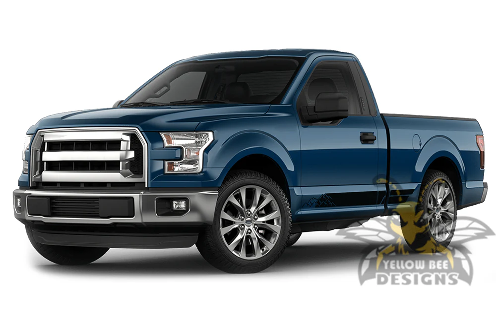 Adventure Side Stripes Graphics Vinyl Decals Compatible with Ford F150 Regular Cab 6.5'' - Image 2