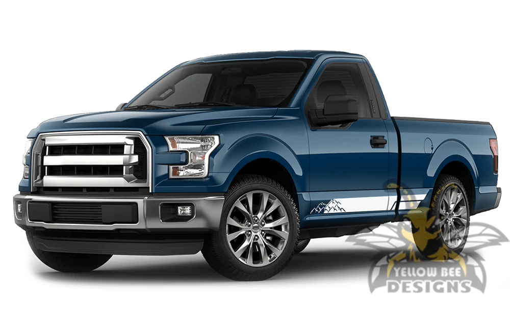 Adventure Side Stripes Graphics Vinyl Decals Compatible with Ford F150 Regular Cab 6.5'' - Image 4