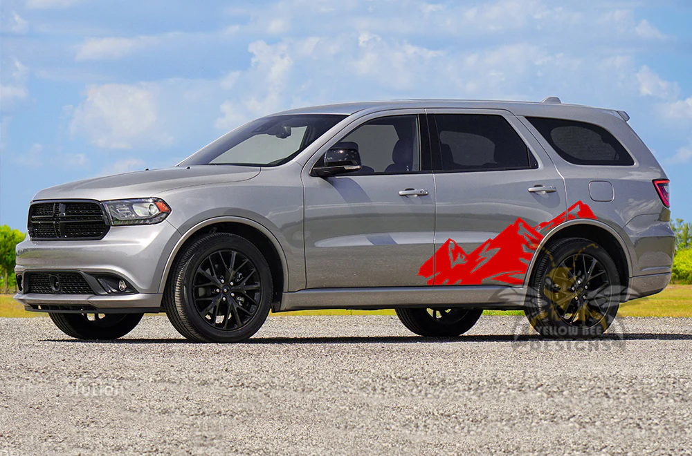 Back Door Mountains Side Vinyl Decals Compatible With Dodge Durango - Image 3
