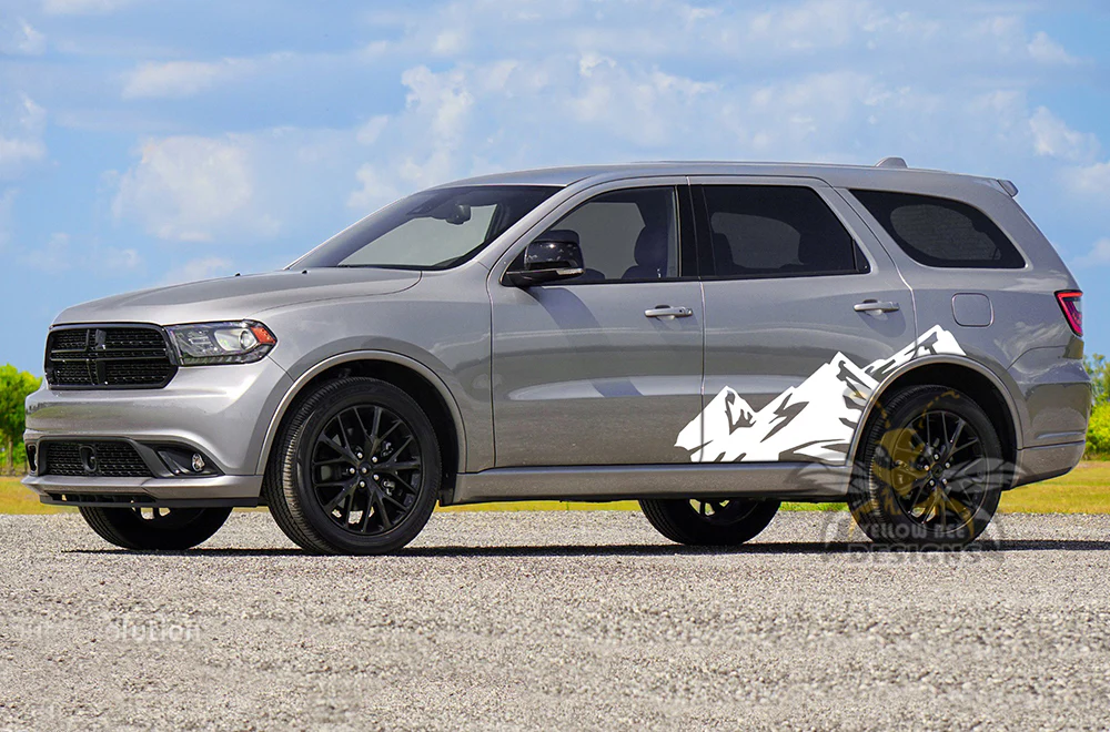 Back Door Mountains Side Vinyl Decals Compatible With Dodge Durango - Image 4