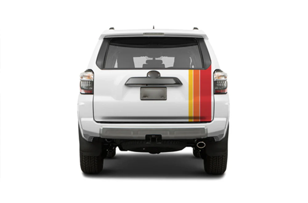 Back Retro Stripes Vinyl Decals Compatible with Toyota 4Runner