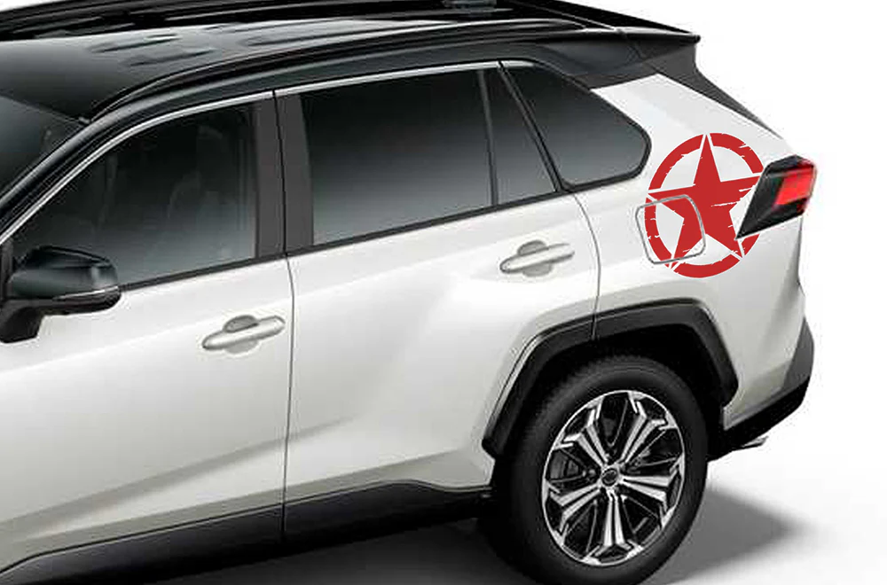 Back Side Desert Stars Graphics Vinyl Decals Compatible with Toyota RAV4 - Image 3