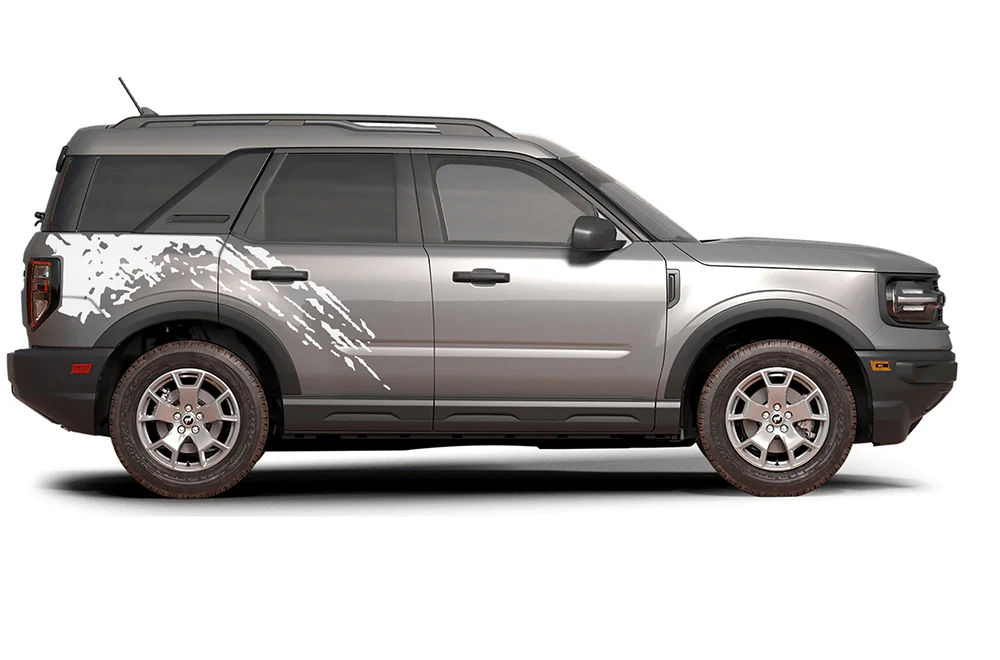 Back Splash Side Graphics Vinyl Decals Compatible with Ford Bronco Sport - Image 2