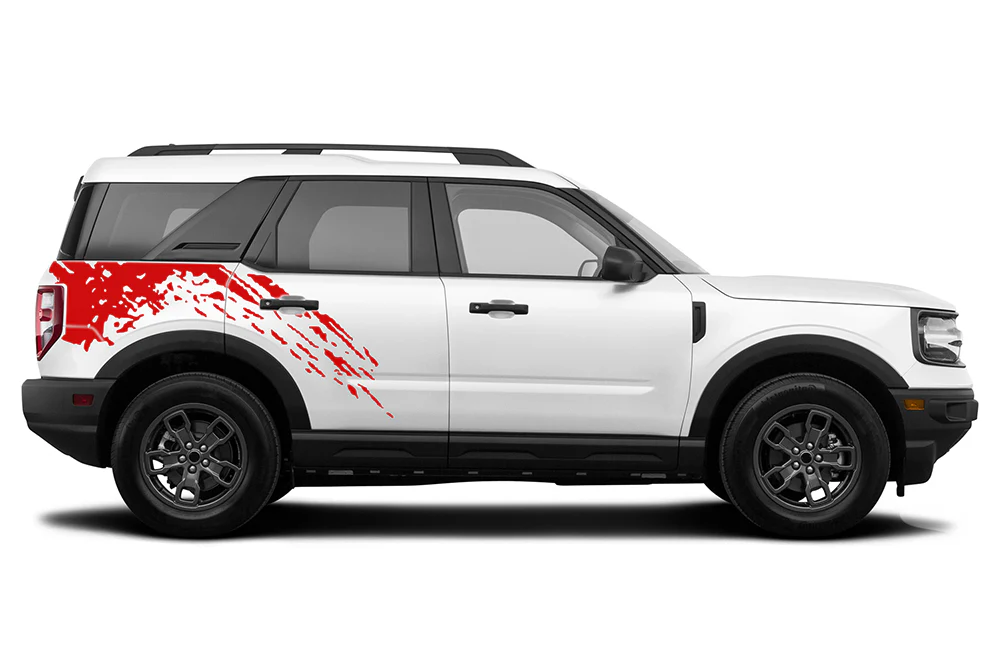 Back Splash Side Graphics Vinyl Decals Compatible with Ford Bronco Sport - Image 3