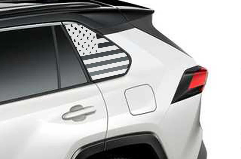 Back Window USA Graphics Vinyl Decals Compatible with Toyota RAV4 - Image 3