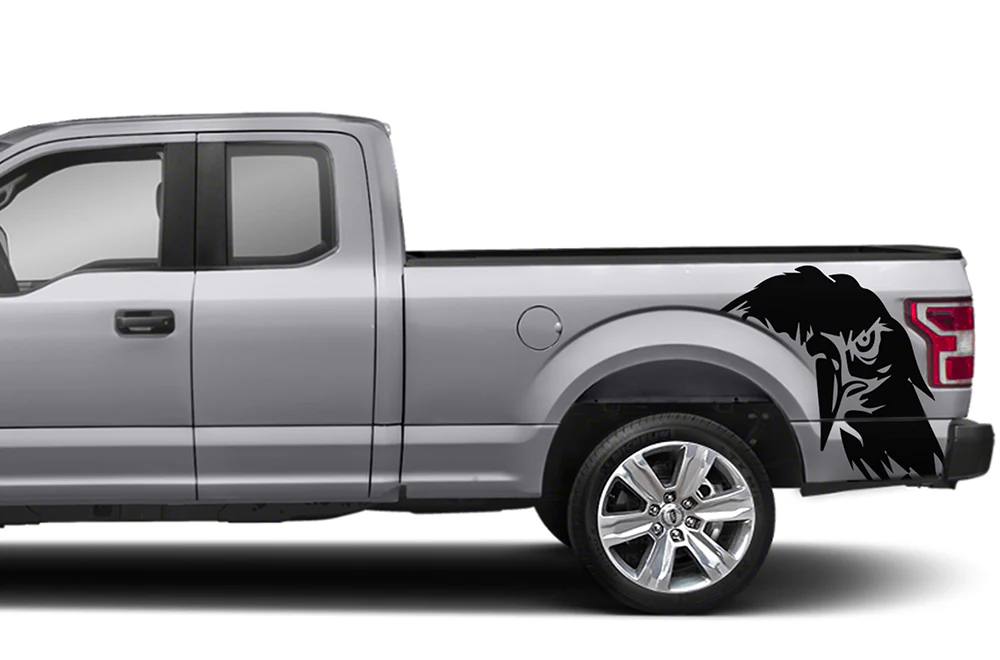 Bed Eagle Graphics Vinyl Decals Compatible with Ford F150 Super Cab 6.5''