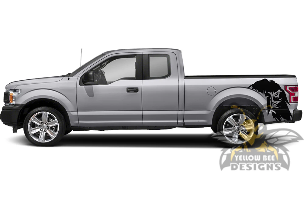 Bed Eagle Graphics Vinyl Decals Compatible with Ford F150 Super Cab 6.5'' - Image 2