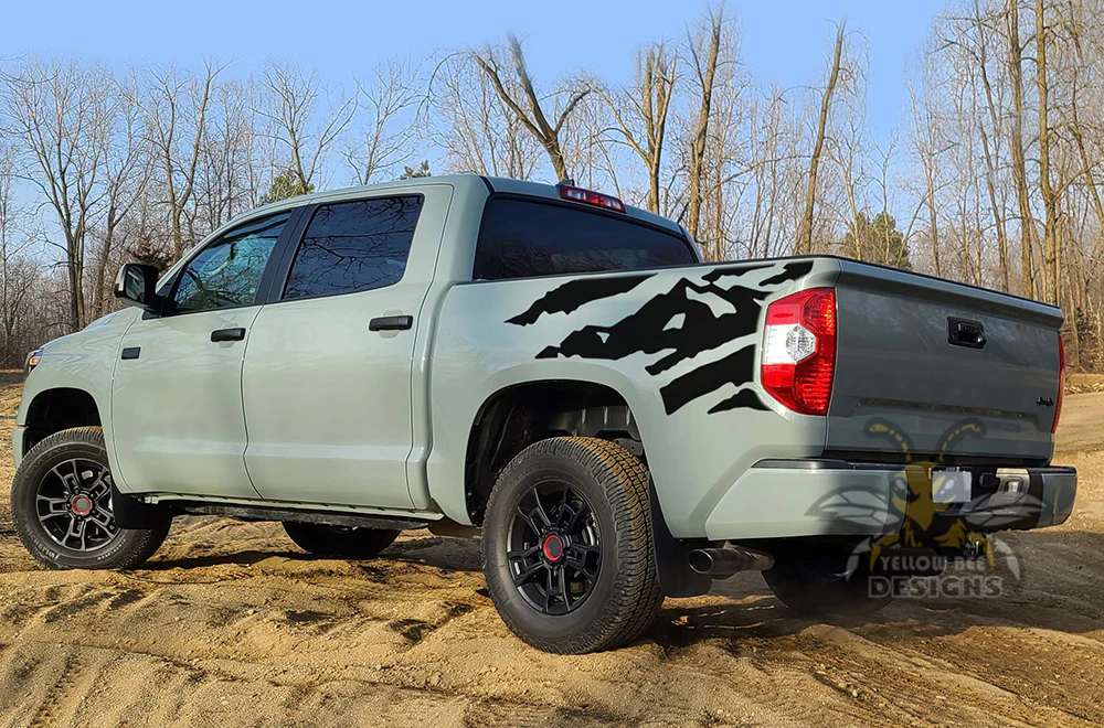 Bed Mountains Graphics Vinyl Decal Compatible with Toyota Tundra - Image 3
