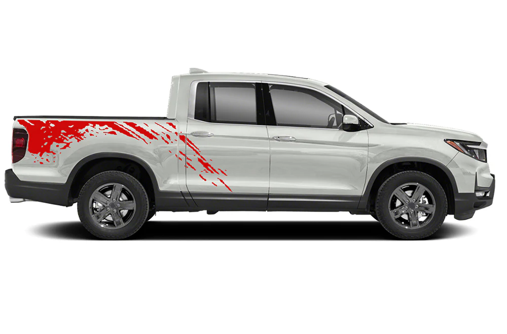 Bed Mud Splash Graphics Vinyl Decals Compatible with Honda Ridgeline - Image 3