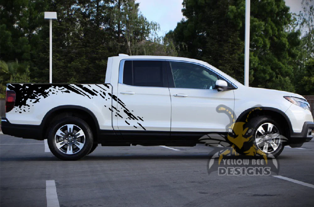 Bed Mud Splash Graphics Vinyl Decals Compatible with Honda Ridgeline - Image 5