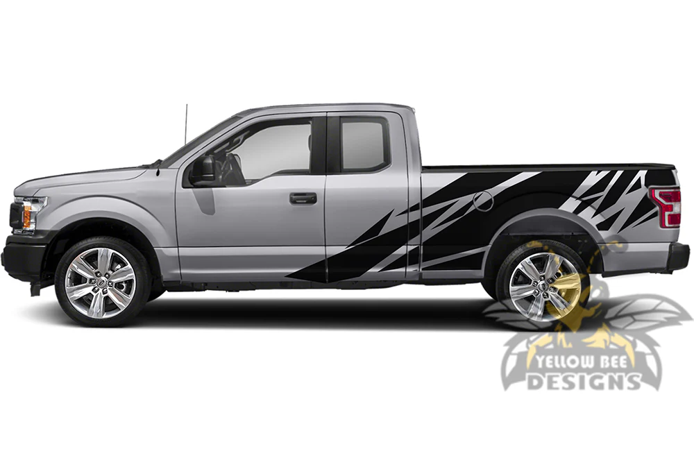 Bed Patterns Graphics Vinyl Decals Compatible with Ford F150 Super Cab 6.5'' - Image 2