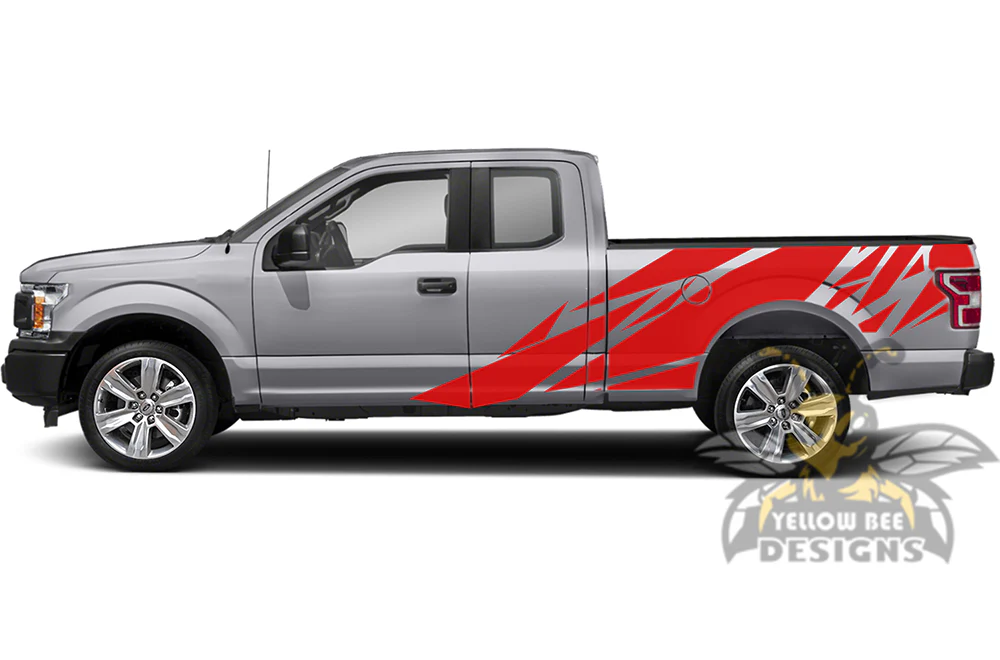 Bed Patterns Graphics Vinyl Decals Compatible with Ford F150 Super Cab 6.5'' - Image 3