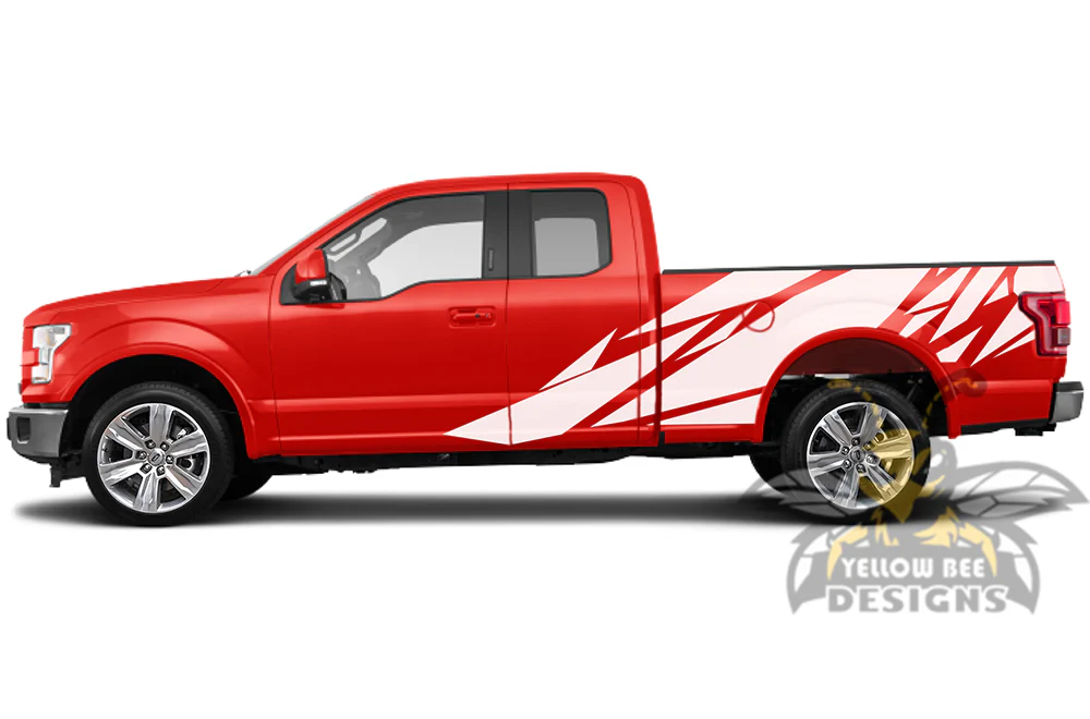 Bed Patterns Graphics Vinyl Decals Compatible with Ford F150 Super Cab 6.5'' - Image 4