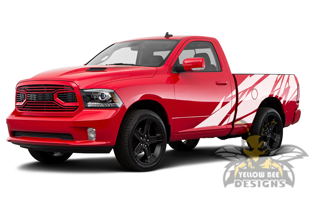 Bed Patterns Graphics Vinyl Decals Compatible with Dodge Ram Regular Cab 1500 - Image 4