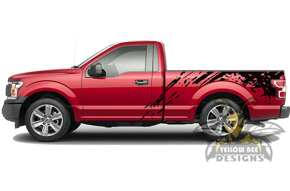 Bed Splash Graphics Vinyl Decals Compatible with Ford F150 Regular Cab 6.5'' - Image 2