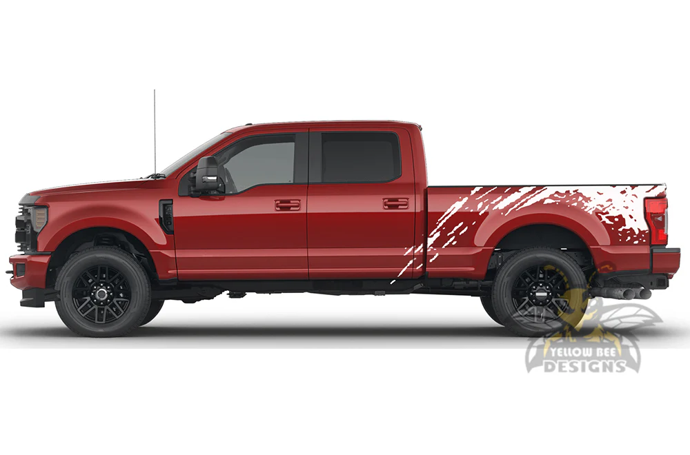 Bed Splash Side Vinyl Decals Compatible with Ford F250 - Image 3