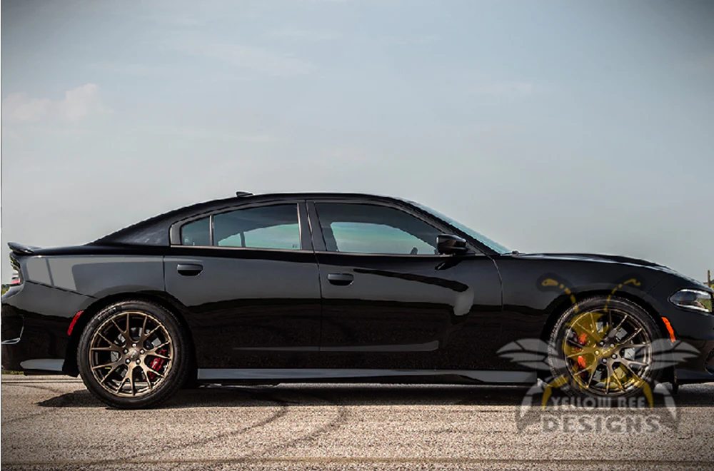 Side Stripes Graphics Vinyl Decal Compatible with Dodge Charger - Image 3