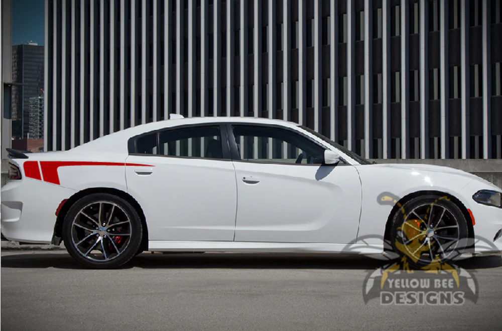 Side Stripes Graphics Vinyl Decal Compatible with Dodge Charger - Image 4
