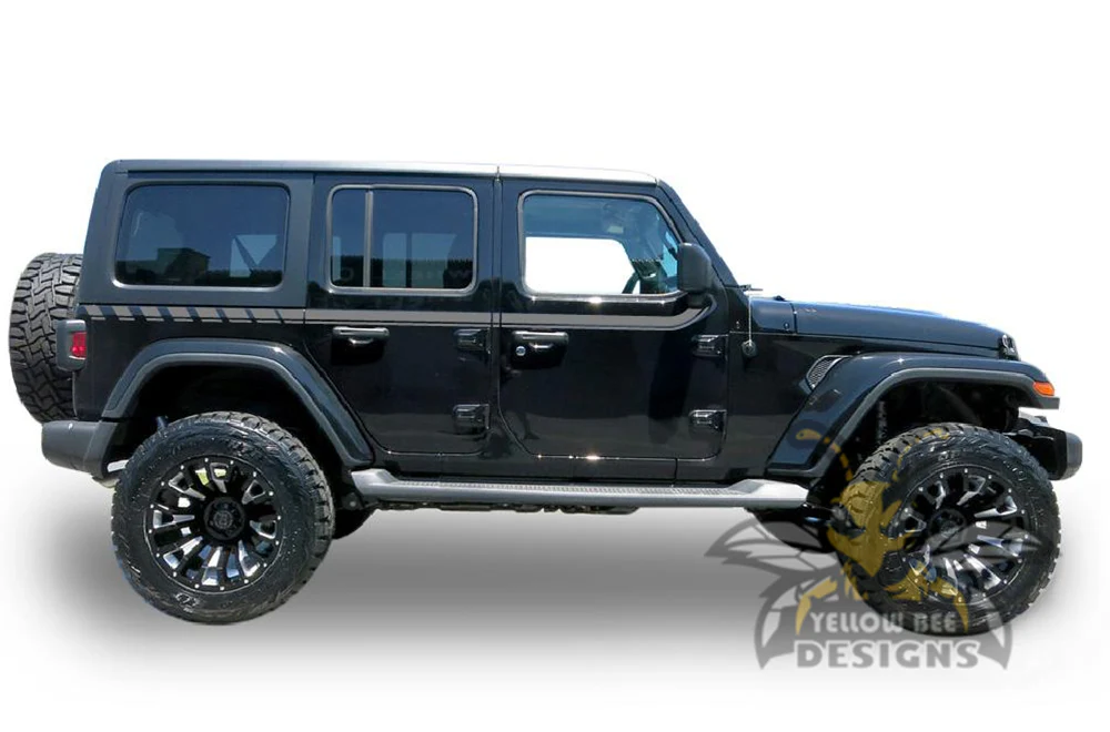 Belt Line Graphics Kit Vinyl Decal Compatible with Jeep JL Wrangler - Image 3