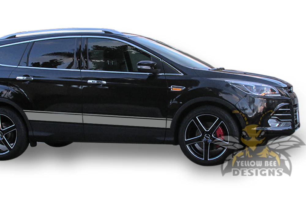Belt Line Side Stripes Graphics Vinyl Decals Compatible with Ford Escape - Image 4