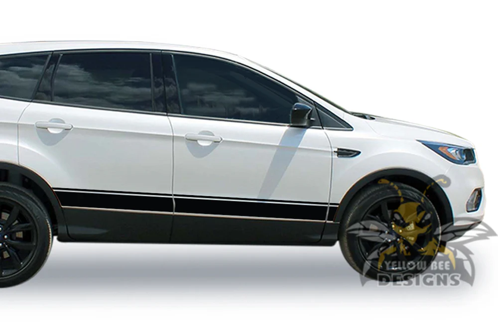 Belt Line Side Stripes Graphics Vinyl Decals Compatible with Ford Escape - Image 5
