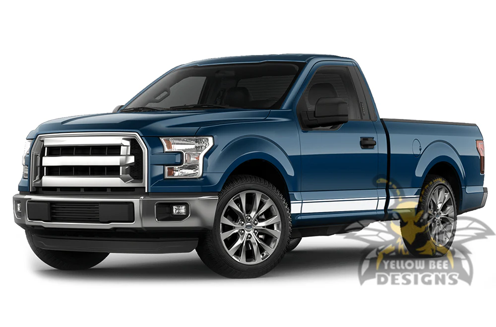 Belt Line Side Stripes Graphics Vinyl Decals Compatible with Ford F150 Regular Cab 6.5'' - Image 4