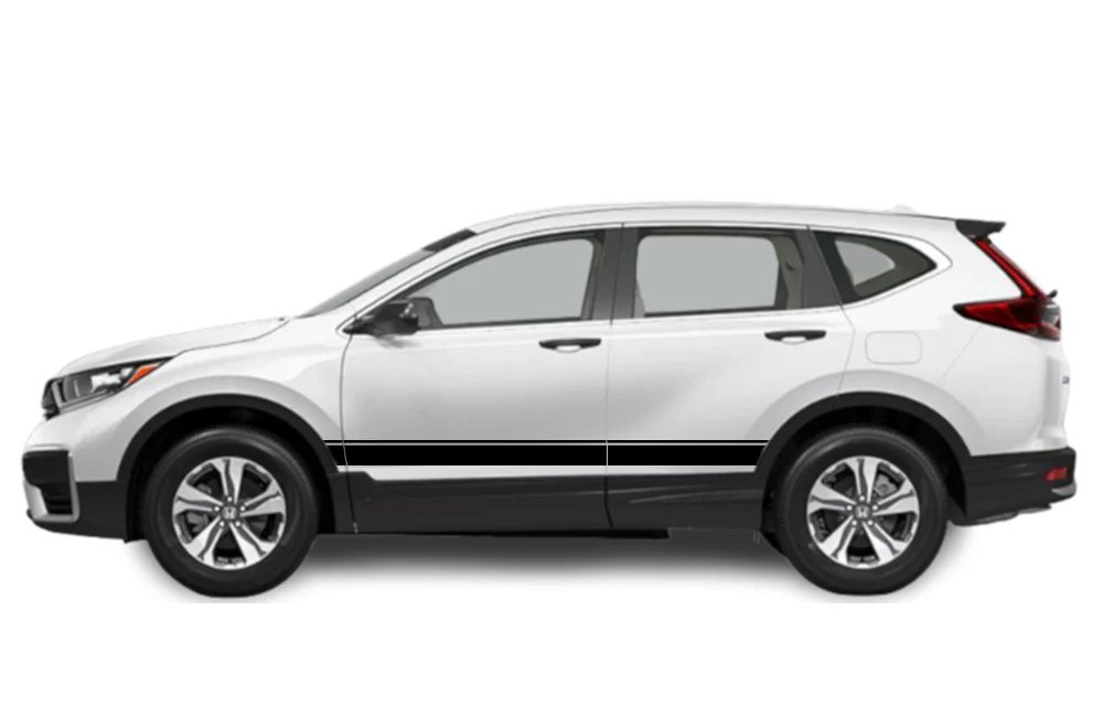 Belt Line Side Stripes Graphics Vinyl Decals Compatible with Honda CR-V