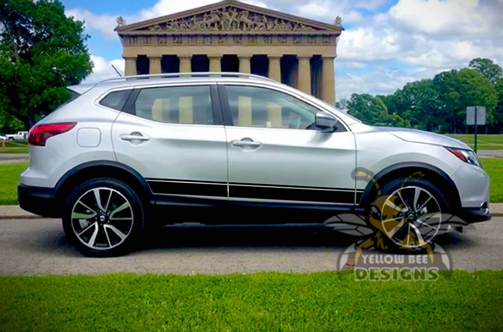 Belt Line Side Stripes Graphics Vinyl Decals Compatible with Nissan Rogue - Image 3
