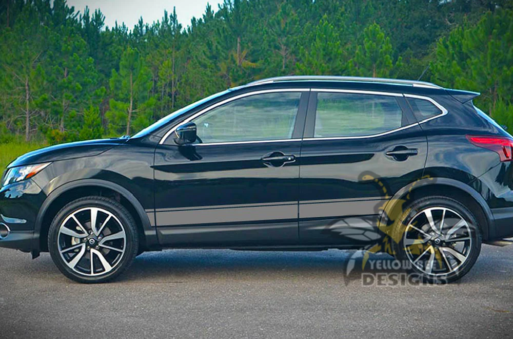 Belt Line Side Stripes Graphics Vinyl Decals Compatible with Nissan Rogue - Image 4
