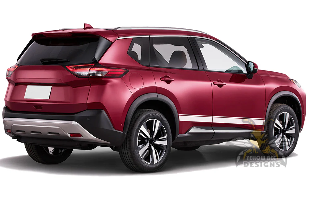 Belt Line Side Stripes Graphics Vinyl Decals Compatible with Nissan Rogue - Image 5