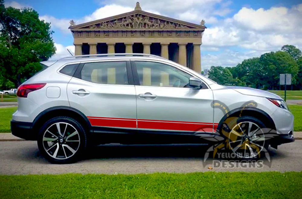 Belt Line Side Stripes Graphics Vinyl Decals Compatible with Nissan Rogue - Image 6