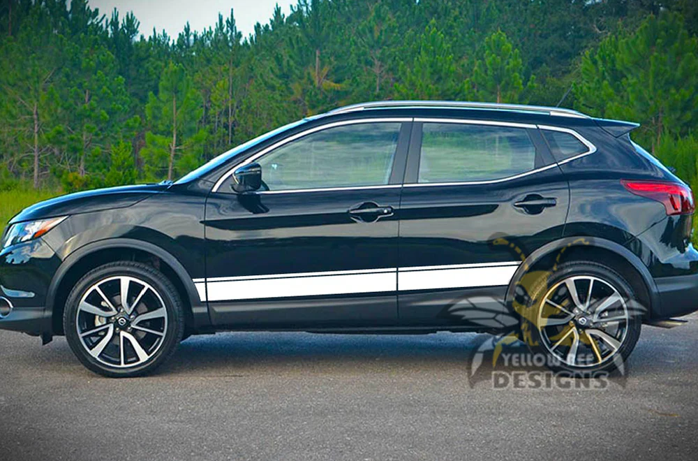 Belt Line Side Stripes Graphics Vinyl Decals Compatible with Nissan Rogue - Image 7